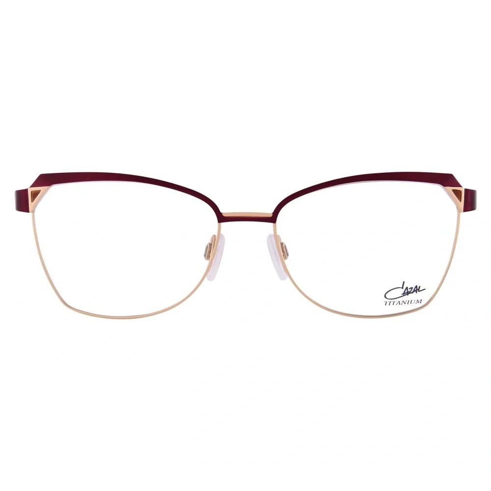 New! CAZAL 4298 C002 Women Glasses in Burgundy and Gold, Authentic